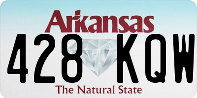 AR license plate 428KQW