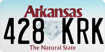 AR license plate 428KRK