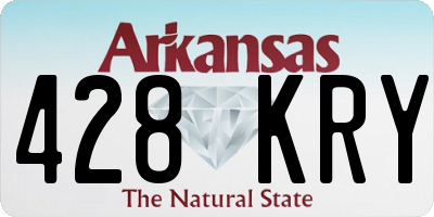 AR license plate 428KRY