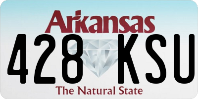 AR license plate 428KSU
