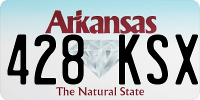 AR license plate 428KSX