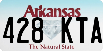 AR license plate 428KTA