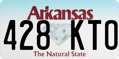 AR license plate 428KTO