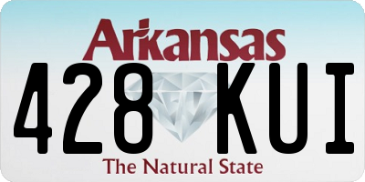 AR license plate 428KUI