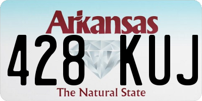 AR license plate 428KUJ
