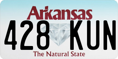AR license plate 428KUN