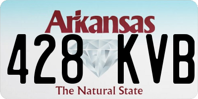 AR license plate 428KVB