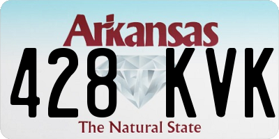 AR license plate 428KVK