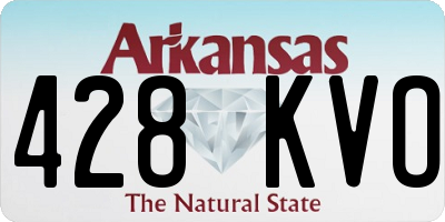 AR license plate 428KVO