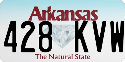 AR license plate 428KVW
