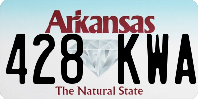 AR license plate 428KWA