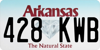 AR license plate 428KWB