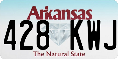 AR license plate 428KWJ