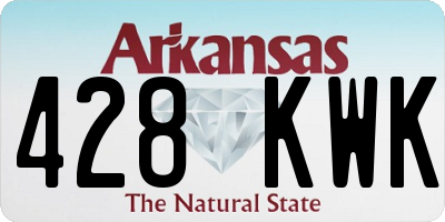 AR license plate 428KWK