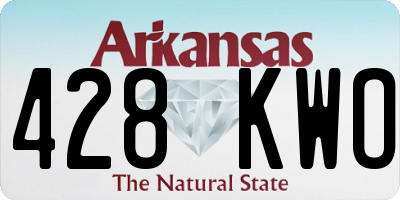AR license plate 428KWO