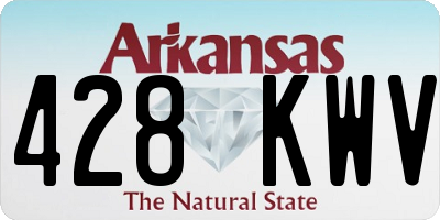 AR license plate 428KWV