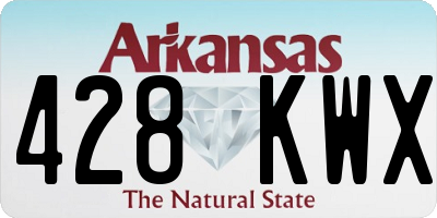 AR license plate 428KWX