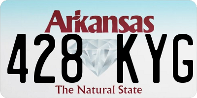 AR license plate 428KYG