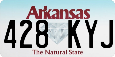 AR license plate 428KYJ