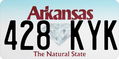 AR license plate 428KYK