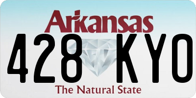 AR license plate 428KYO