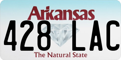 AR license plate 428LAC