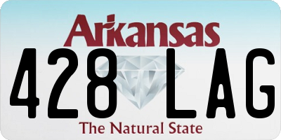 AR license plate 428LAG