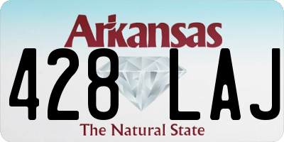 AR license plate 428LAJ