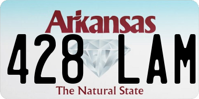 AR license plate 428LAM