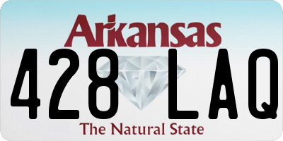 AR license plate 428LAQ