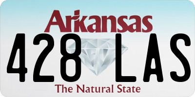 AR license plate 428LAS