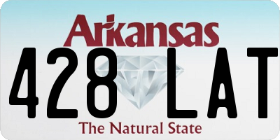 AR license plate 428LAT