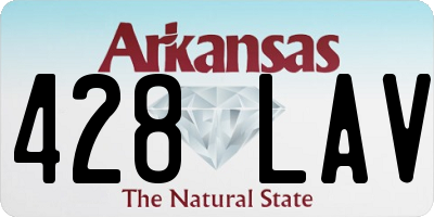 AR license plate 428LAV