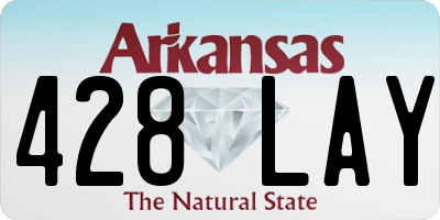 AR license plate 428LAY