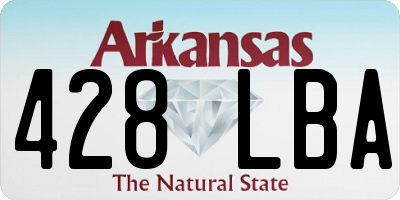 AR license plate 428LBA