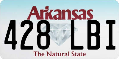 AR license plate 428LBI