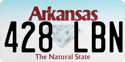 AR license plate 428LBN