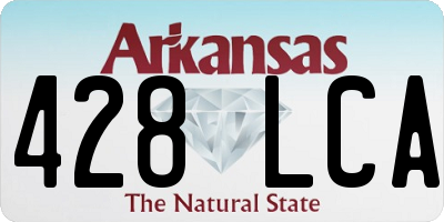 AR license plate 428LCA