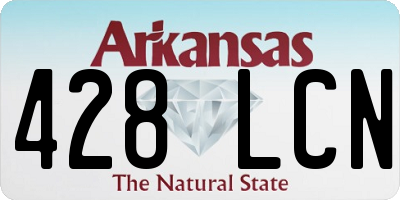 AR license plate 428LCN