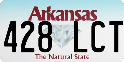 AR license plate 428LCT