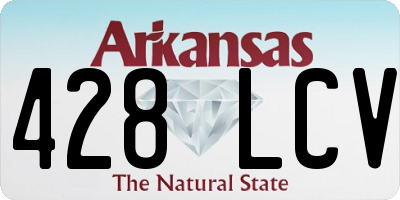 AR license plate 428LCV