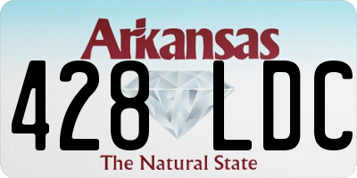 AR license plate 428LDC