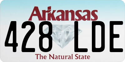 AR license plate 428LDE