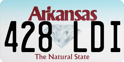 AR license plate 428LDI