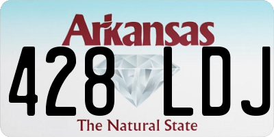 AR license plate 428LDJ