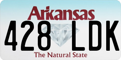 AR license plate 428LDK