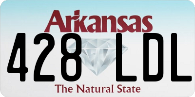 AR license plate 428LDL