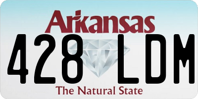 AR license plate 428LDM