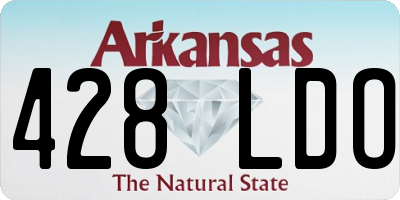 AR license plate 428LDO