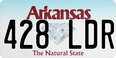 AR license plate 428LDR